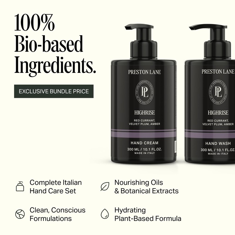 Preston Lane Hand Soap & Lotion Set, Highrise Scent –