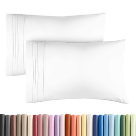 Queen Pillow Cases Set of 2 - Ultra Soft Hotel Quality Pillowcase Covers - Luxury Comfy Bedding for Women, Men, Kids and Teens - Machine Washable Pillow Protectors - 2 Pieces Set - Queen Size Coral