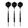 23g Steel Tip Darts Set for Dartboard,Professional Black Coated Brass