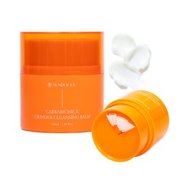 SUNDUK-Bálsamo limpiador JeJu Carrabiome X Grinder: limpiador suave coreano para pieles sensibles, bálsamo desmaquillante hidratante, bálsamo facial autoafilable para pieles grasas