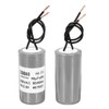 PATIKIL CBB60 16μF Driving Capacitor AC250V 2-Wire 50/60Hz Cylindrical Gray