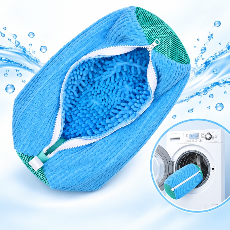 Mesh Shoe Wash Bag for Sneakers – Reusable Tear-Resistant Zipper