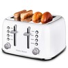 Roter Mond Toaster 4 Slice Retro Stainless Steel with Extra