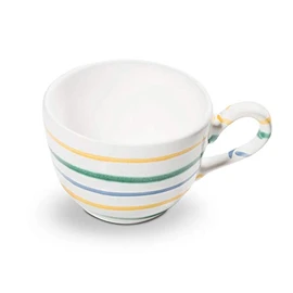 GMUNDNER KERAMIK Coffee Cup Smooth Capacity 0.19 Litres Colourful Flamed Crockery Handmade in Austria