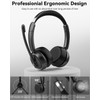 ANSTEN Bluetooth Headset with Microphone, Noise Cancelling, 40 Hours Playtime,