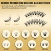 Quewel Individual Eyelashes, 320 Pieces, Individual Eyelashes for Eye Make-up,