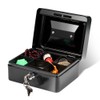 Steel Security Box Household, Mini Portable Petty Safe Lockable Cash