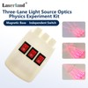 Magnetic Physics Optical Experiment Kit Refraction Reflector Triangular Prism Convex