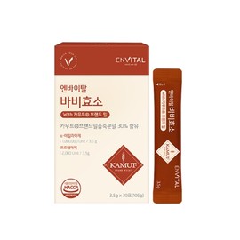 Envital Bobby Enzyme with Kamut Brand Wheat 3.5g 30 sachets / 엔바이탈 바비효소 with 카무트 브랜드 밀 3.5g x 30포