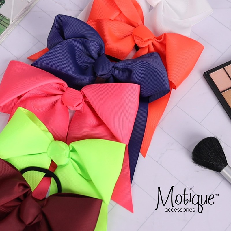 Jumbo Bow Pony with Tails (Dark Green)