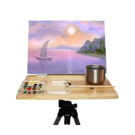 Magnetic Sketch Easel Plein air Easel Plein air watercolorist Camera Tripod Easel Sketch Easel fits on a Camera Tripod (Easel and Easy-dismantling)
