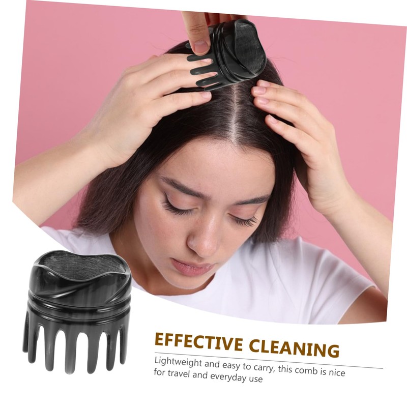 VICASKY Horn Comb Wide Tooth Detangling Shampoo Brush Scalp Massager