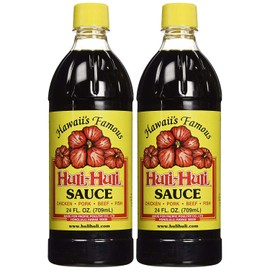 World Market Hawaii's Famous Huli-Huli Sauce - Hawaiian BQQ Sauce - Meat Rub BBQ Sauce & Steak Seasoning - Low Sodium BBQ Sauce - 24 Ounce - Pack of 2