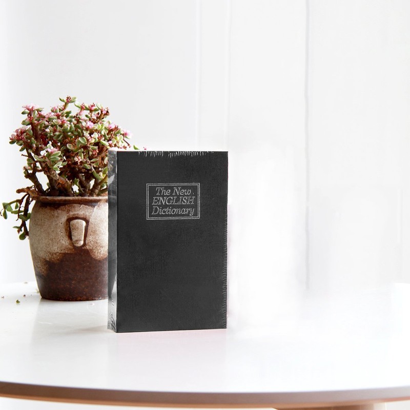 Book Safe with Combination Lock Dictionary Diversion Money Box, Portable