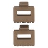 Oz Essentials Mini Claw Clip Duo - Brown