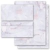 Writing Paper Sets Marble and Structure, Marble Lilac, 20 Sheets