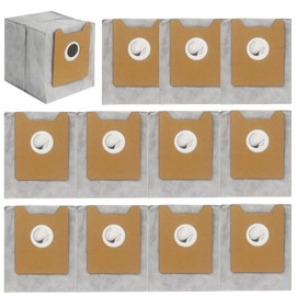 12 Pack Replacement Dust Bags Compatible with Eufy Clean G35+, G40+, G40 Hybrid+ Auto-Empty Station, Eufy Robot Replacement Bags, 4 Layer Filtration System