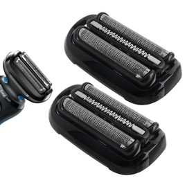 Pack of 2 Series 5/6 Shaving Head 53B Replacement Shaver Head Compatible with Braun Series 5/6 Men's Razor Shaving Head Replacement for Series 5 5018s, 5035s, 5050cs, 6020s, 6040cs, 6072cc, 6075cc