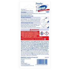 One-Drop Sawaday Go - Gotas de Inodoro - 0.67 onzas líquidas - Aroma Floral, Transparente