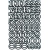 （シャシャン）XIAXIN 防水 PVC製 ナンバー 数字 ステッカー セット 耐候 耐水数字 数字