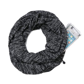 Ulalaza Infinity Scarf with Hidden Zipper Pocket Lightweight Travel Wrap for Women Girls