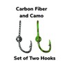 Eagle Claw Green Camo and Carbon Fiber Hat Hook Fish