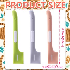 starfa lab 3 Pcs Dog Cat Food Scoop Pet Supplies Silicone Canned Spoon for Cat Dog Feeding and Wet Food Storage, Pink Gray Green