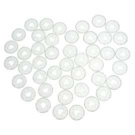 DOITOOL 50pcs Discbound Binding Discs for Planners and Notebooks Lightweight Loose-Leaf Buckles for Organizing Documents