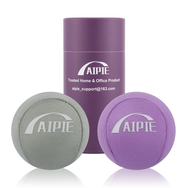 AIPIE 2 Stress Ball 1 Soft 1 Medium Hand Strength Trainer Physiotherapy Gel Massage Balls Set for Adult Kid Anxiety Relief Comfort Grip Resistance Training Finger Palme Wrist