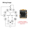 Baomain 24VAC Electromagnetic Power Relay, AC Relay, 3PDT 11-Pins 3NO3NC,