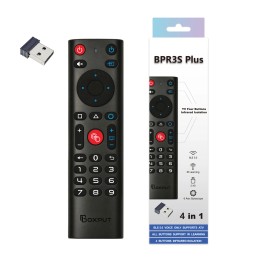 2026 BOXPUT BPR3S Plus Remote Control BT 2.4G Voice Control Infrared Learning 6-Axis Gyroscope Smart Home TV Box Remote Controlcolor: Black