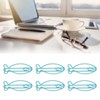 Pack of 100 Blue Small Fish Back Paper Clips for