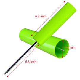 Rod Pole Holders for Bank Fishing，Fishing Rod Holder Ground，Portable Rod Holder，Beach Fishing Rod Holder,with Copper Fishing Rod Alarm Bell(2 Pack Green)