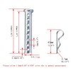 8-20Pack Multisize Flat Head Adjustable Clevis Pin,with Multi-Hole Cylindrical Pin
