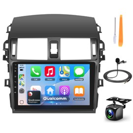 Android 13 Car Stereo for Toyota Corolla 2009-2013, 9” IPS Touchscreen 1280x720, Wireless CarPlay & Android Auto, 5G WiFi, Octa-Core DSP Head Unit with Bluetooth 5.1, SWC, AHD Backup Camera