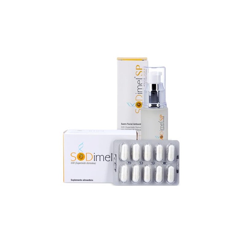 Sodimel Kit Antioxidante 60 Cápsulas + Sérum Facial