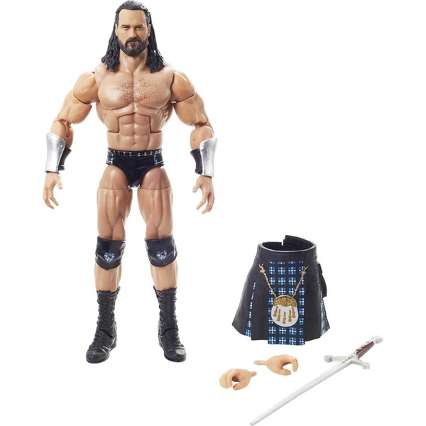 Mattel WWE Drew McIntyre Top Picks Elite Collection Action Figure with Accessories, 6-inch Posable Collectible Gift for WWE Fans Ages 8 Years Old & Up