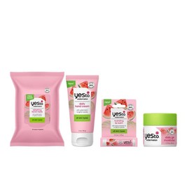 Yes To Skincare Set, Face Wipes, Hand Cream, Lip Balm, Moisturizer