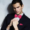 Medsuo Adjustable Bowtie, Men BowtiePre-Tied Bow Tie for Parties (Hot