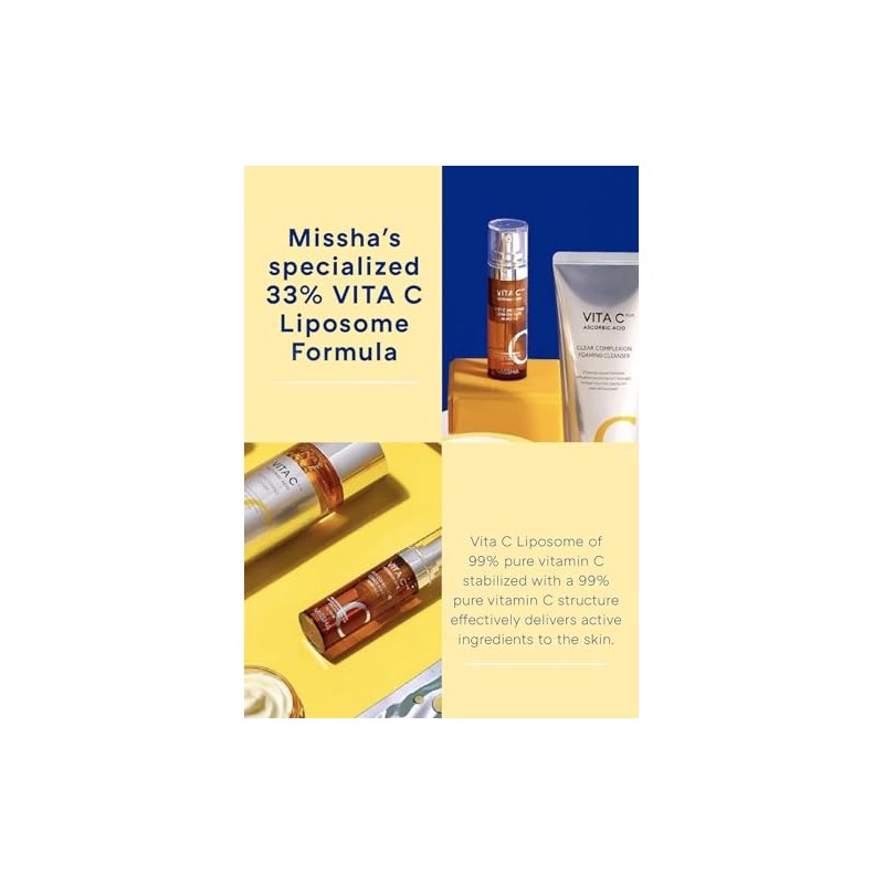 MISSHA- Suero facial con vitamina C nuestra ampolla concentrada correctora