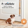 PoochieBells Lux Leather USA Handcrafted Dog Doorbell, Trusted by Pros