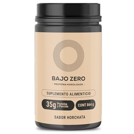 Bajo Zero Wpc Whey. Proteina de suero de leche hidrolizada sabor horchata, 35 g de proteína por porcion, sin azúcar añadida 864 g.