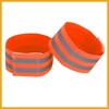 Partuto 4pcs Reflective Bands for Arm Cycling Reflective Armbands Orange