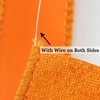MEEDEE Orange Velvet Ribbon 1 Inch Velvet Wired Ribbon 25
