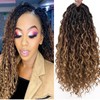 Curly Faux Goddess Locs Crochet Hair 12Inch Pre Looped Synthetic
