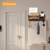 Mulaibdin Key Holder with Shelf, Key Holder Wall Wood, Key