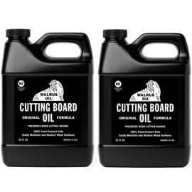 WALRUS OIL - Cutting Board Oil and Wood Butcher Block Oil, Food-Safe, 32 oz Jug - 2 Pack