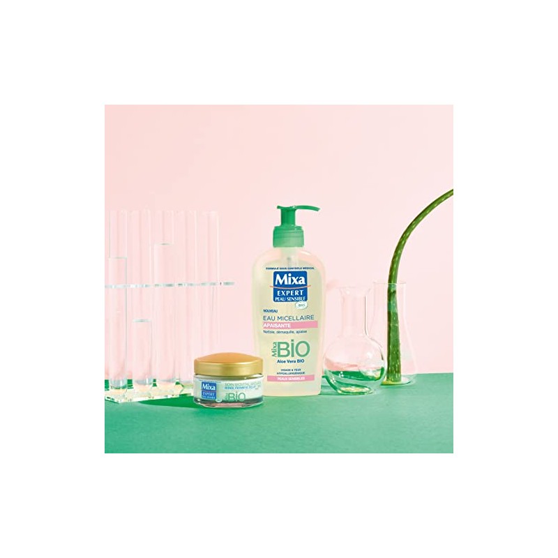 MIXA - Eau démaquillante - BIO Aloe vera et Glycérine