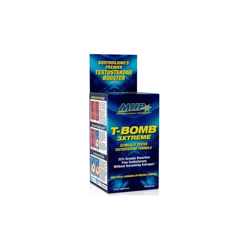 MHP T-Bomb 3Xtreme Testosterona Precursor Suplemento Tabletas 168