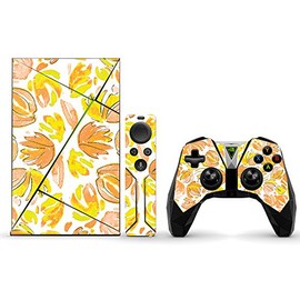 MightySkins Skin Compatible With NVIDIA Shield TV (2017) wrap cover sticker skins Yellow Petals